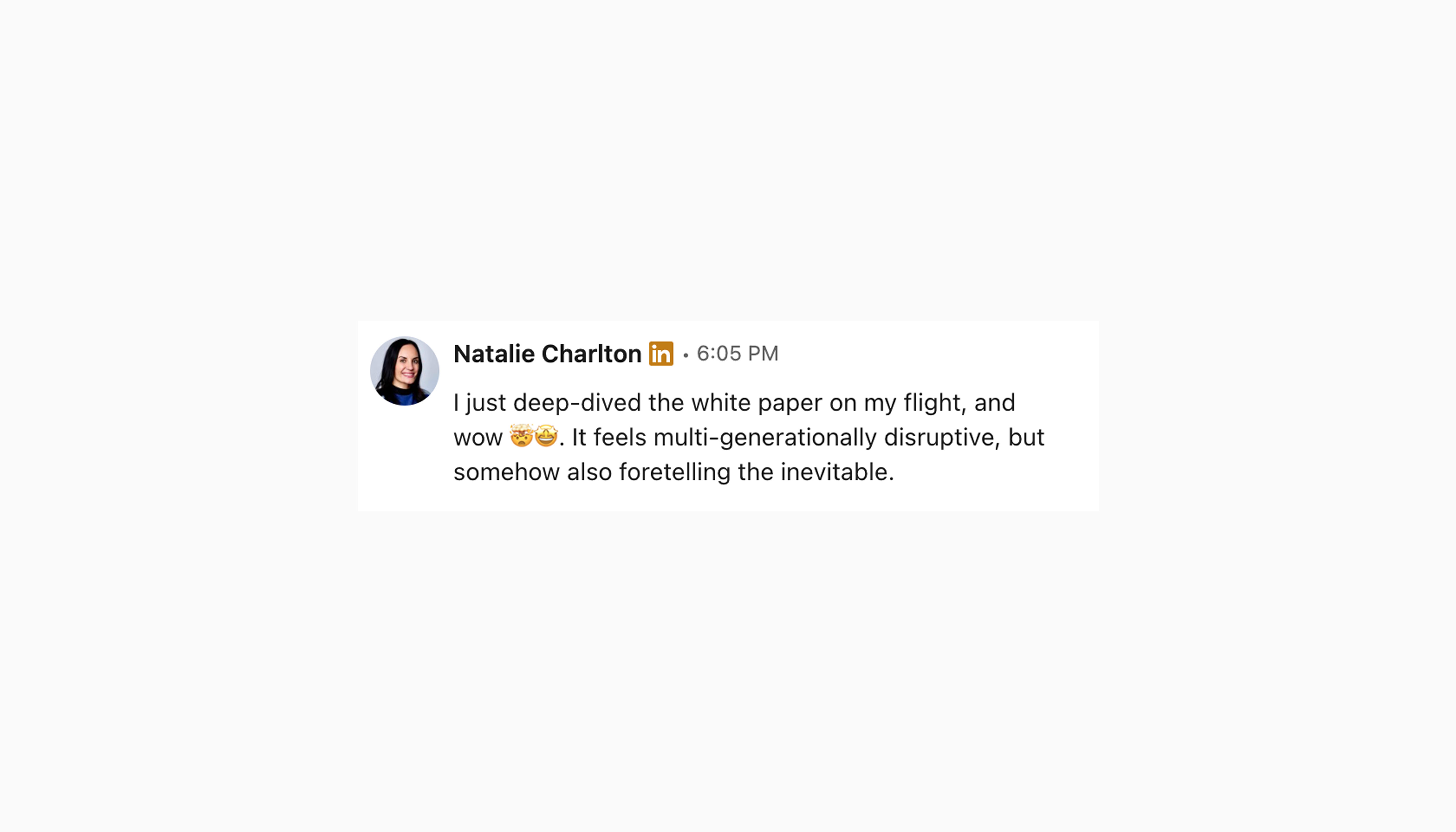 Natalie LinkedIn