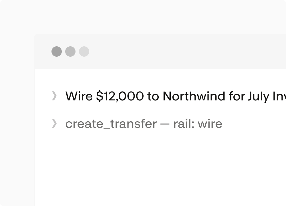 Programmatic transfer created inline with create_transfer on the wire rail
