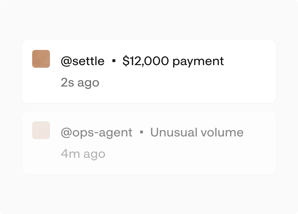 Monitor alerting on a payment and unusual volume from an agent